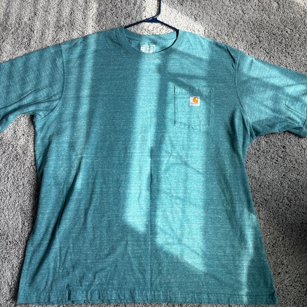 Carhartt Men's Blue Short Sleeve Pocket Tee 2xl
